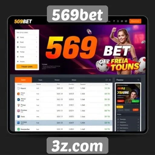 Interface e usabilidade do site 569bet